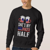 Sweatshirt Chaussure Mon Couple Moitié Correspondant Couple B (Devant)
