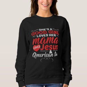 Sweatshirt Chaussures Bonne Fille Aime Sa Mama Tenue Aime Jés