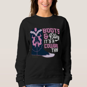 Sweatshirt Chaussures de femmes et de filles et paillettes c'