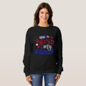 Sweatshirt Chaussures Mon Éperkeur 4 juillet Couples Correspo (Devant entier)