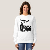 Sweatshirt Chauve-souris à corbeau effrayant et Éffrayant, Co (Devant entier)