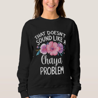 Sweatshirt Chaya Personnalisé Fleurs mignonnes Filles Chaya N