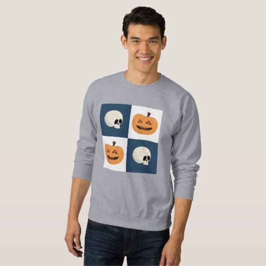 Sweatshirt Checks de Skulls et Pumkins (Devant entier)