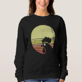 Sweatshirt Cheeky Chicken Retro Sunset (Devant)