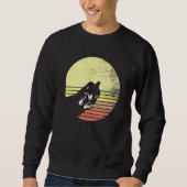 Sweatshirt Cheeky Chicken Retro Sunset Chickens (Devant)