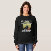 Sweatshirt Cheeky Chicken Sunset Chicken Experience Is Beauti (Devant entier)