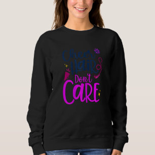 Sweatshirt Cheer Cheer ne se soucient pas Cheerleader Pom-pom
