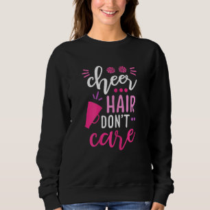 Sweatshirt Cheer Cheer ne se soucient pas Cheerleader Pom-pom