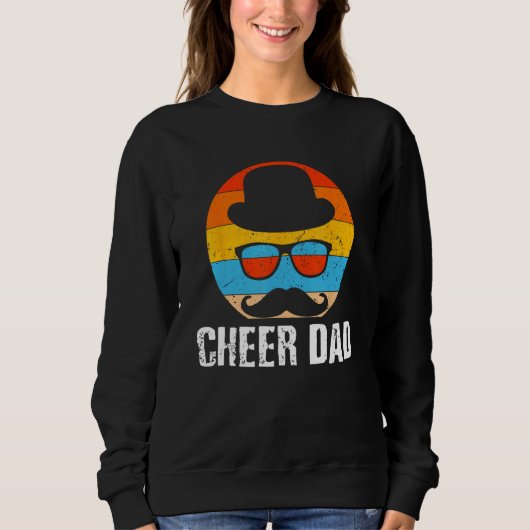 Sweatshirt Cheer Dad Fathers Day Cheerleading Parents Cheerle (Devant)