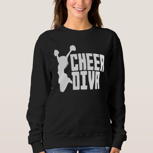 Sweatshirt Cheer Diva Cheerleading Cheerleader (Devant)