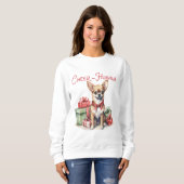 Sweatshirt Cheer-Huahua Christmas Chihuahua (Devant entier)