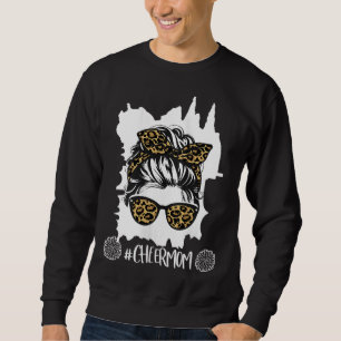 Sweatshirt Cheer Maman Cheerled Maman Leopard Cheetah Messy B