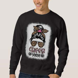 Sweatshirt Cheer Maman Leopard Messy Bun Pom-pom girl Bleache