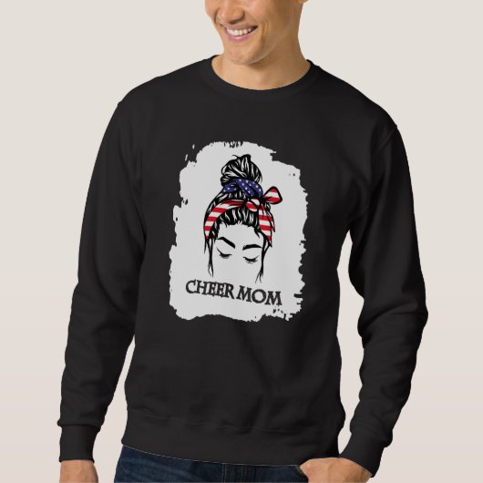 Sweatshirt Cheer Maman Usa Drapeau 1 (Devant)