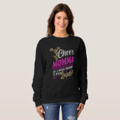 Sweatshirt Cheer Momma Plus Grand Empreinte de léopard Ventil (Devant entier)