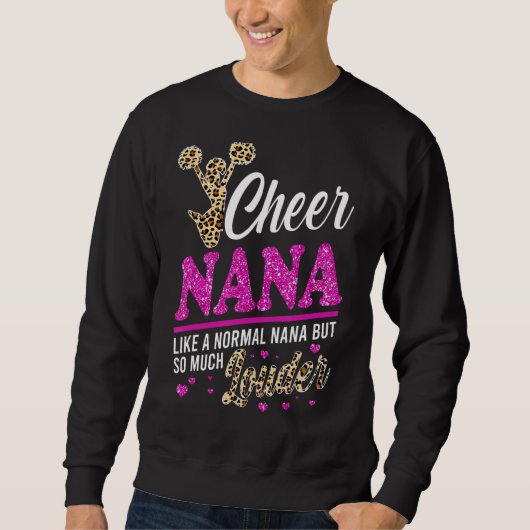 Sweatshirt Cheer Nana Plus Grand Empreinte de léopard Ventila (Devant)