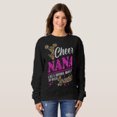 Sweatshirt Cheer Nana Plus Grand Empreinte de léopard Ventila (Devant entier)