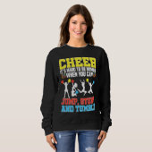 Sweatshirt Cheerleader Cheerleading  Cheer It´s hard to be Hu (Devant entier)