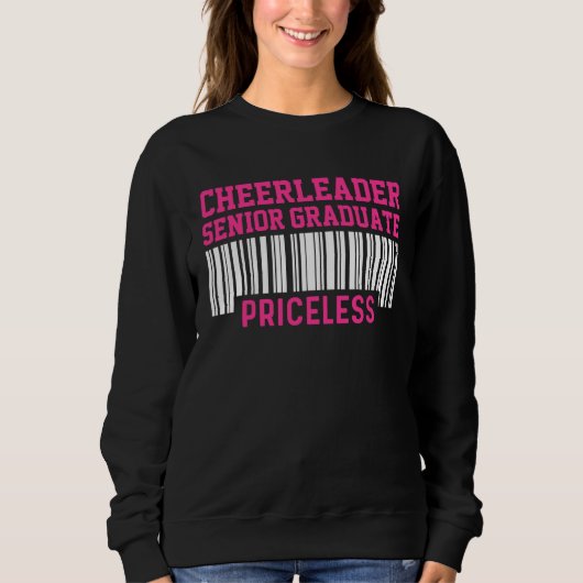 Sweatshirt Cheerleader Cheerleading Cheering Senior Graduatio (Devant)