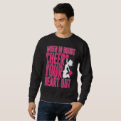 Sweatshirt Cheerleader Cheerleading When in Doubt Cheer your  (Devant entier)