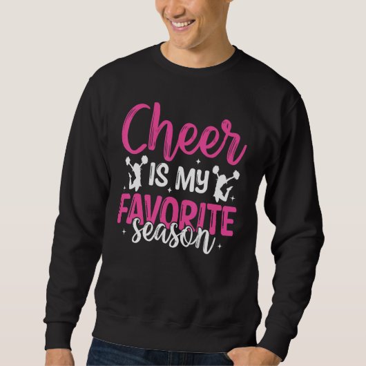 Sweatshirt Cheerleading Saying Slogan   Cheer Is My Favorite  (Devant)