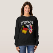 Sweatshirt Cheers Beer Mug Germany America beer party (Devant entier)