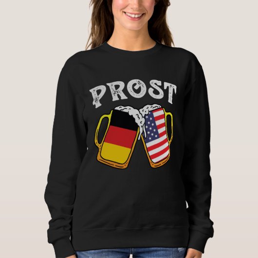 Sweatshirt Cheers Beer Mug Germany America beer party (Devant)