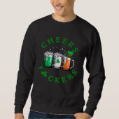 Sweatshirt Cheers St. Patrick's Day Irish Drinking Green Sham (Devant)