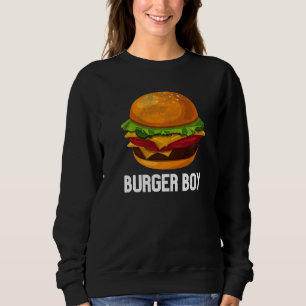 Sweatshirt Cheeseburger Hamburger Fast Food Burger Garçon Cos