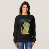 Sweatshirt Cheetah Fastest Cat Cheetah (Devant entier)