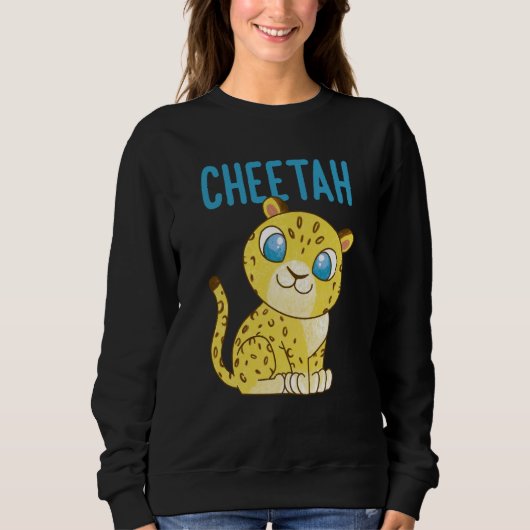 Sweatshirt Cheetah Fastest Cat Cheetah (Devant)
