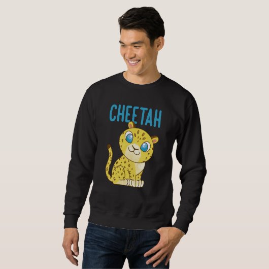 Sweatshirt Cheetah Fastest Cat Cheetah (Devant entier)