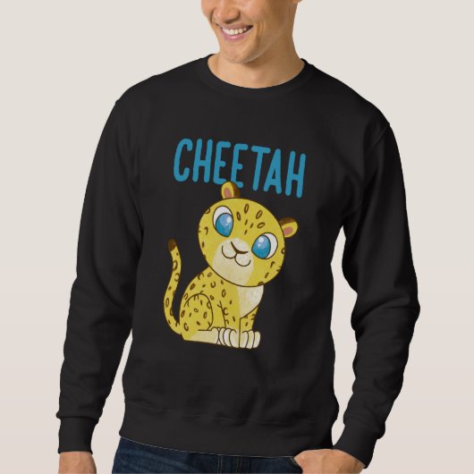 Sweatshirt Cheetah Fastest Cat Cheetah (Devant)