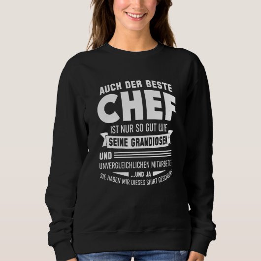 Sweatshirt Chef Chef Chef Entrepreneur Chef. Directeur du ges (Devant)