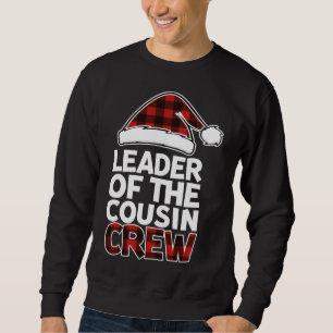 Sweatshirt Chef de l'équipage Cousin Christmas Buffalo Red Pl