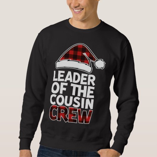 Sweatshirt Chef de l'équipage Cousin Christmas Buffalo Red Pl (Devant)