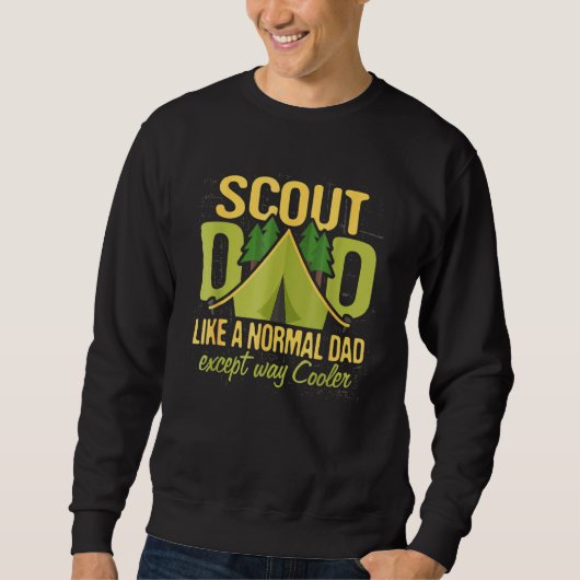 Sweatshirt Chef d'équipe de scouts Papa Chef d'équipe de scou (Devant)