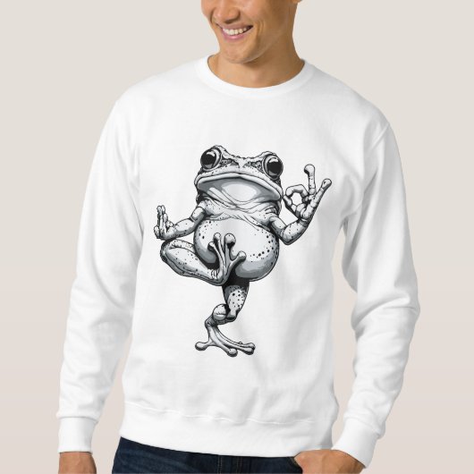 Sweatshirt Chef-d'œuvre de Grenouille Zen (Devant)