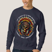 Sweatshirt Chef du crâne amérindien (Devant)