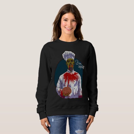Sweatshirt CHEF Halloween  ZOMBIE CHEF (Devant entier)