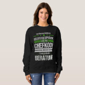 Sweatshirt Chef Hobby Chef Profession Chef Dit (Devant entier)