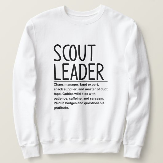 Sweatshirt Chef scout (Design devant)