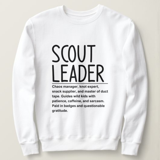 Sweatshirt Chef scout (Design devant)