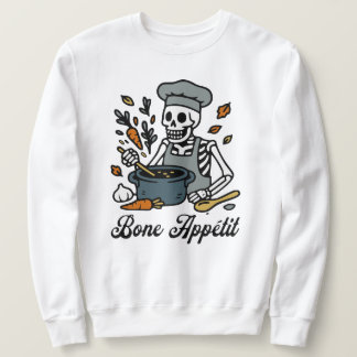Sweatshirt Chef squelette Halloween - Éffrayant Automne Cuisi