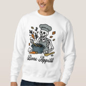 Sweatshirt Chef squelette Halloween - Éffrayant Automne Cuisi (Devant)