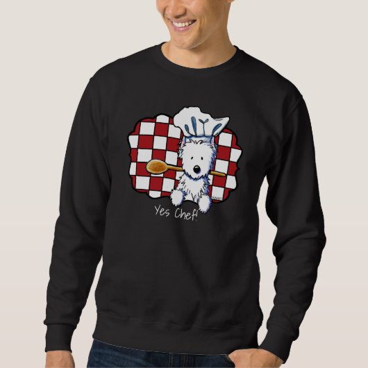 Sweatshirt Chef Westie KiniArt (Devant)
