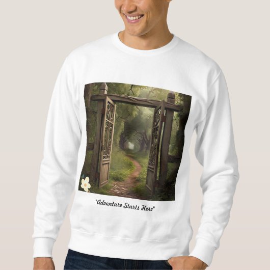 Sweatshirt "Chemin vers la découverte" (Devant)