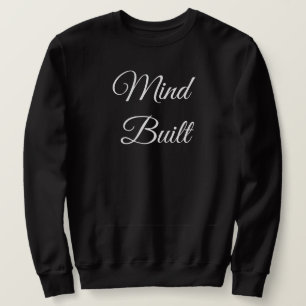Sweatshirt Chemise à capuche à texte blanc citation de vie fa
