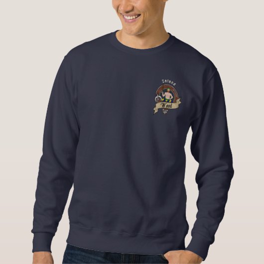 Sweatshirt Chemise à manches longues avec badge et devise du  (Devant)