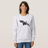 Sweatshirt Chemise à manches longues Baleine tueuse (Devant entier)